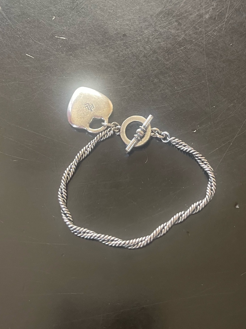 Ralph Lauren Toggle Bracelet Heart Ornate Floral